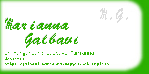 marianna galbavi business card